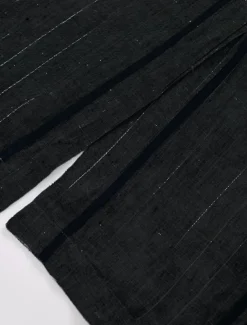 Men's 100% Linen Blazer Lightweight Jacket Outdoor Casual Without Lining Classic & Timeless Chic & Modern Spring & Fall Linen Vertical Stripes Artistic Style Classic Style Blazer Black Navy Blue