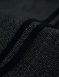 Men's 100% Linen Blazer Lightweight Jacket Outdoor Casual Without Lining Classic & Timeless Chic & Modern Spring & Fall Linen Vertical Stripes Artistic Style Classic Style Blazer Black Navy Blue