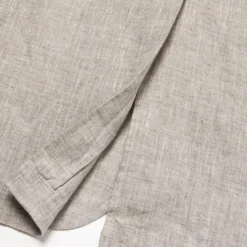 Men's 100% Linen Blazer Suits Outdoor Pocket Spring Blue Linen Jacket & Fall 100% Linen Solid Color Button Pocket Single Breasted Blazer Blue Beige