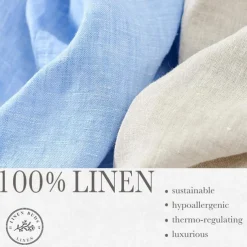 Men's 100% Linen Blazer Suits Outdoor Pocket Spring Blue Linen Jacket & Fall 100% Linen Solid Color Button Pocket Single Breasted Blazer Blue Beige