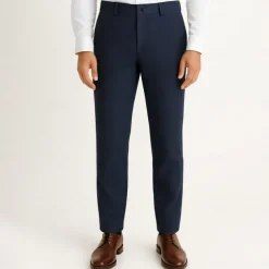 Men's 100% Linen Pants Solid Color Breathable Full Length Formal Wedding Outdoor Elegant Vacation Navy Blue Beige Micro-elastic