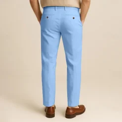 Men's 100% Linen Pants Solid Color Breathable Full Length Formal Wedding Outdoor Elegant Vacation Navy Blue Beige Micro-elastic