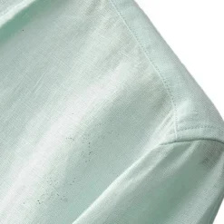 Men's 100% Linen Shirt Button Down Shirt Casual Shirt Solid Color Formal Casual White Light Green Red Dark Navy Long Sleeve Turndown Summer Winter Clothing Apparel Plain