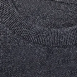 Men's 100% Merino Wool Crewneck Sweater Vest Solid Color Crew Neck Knitwear Elegant School Formal Clothing Apparel Spring Fall Black Navy Blue S M L