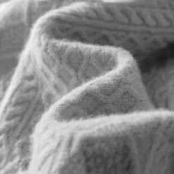 Men's 100% Merino Wool Sweater Vest Cable Knit V Neck Solid Color V Neck Knitwear Elegant School Formal Clothing Apparel Spring Fall Navy Blue Light Grey S M L