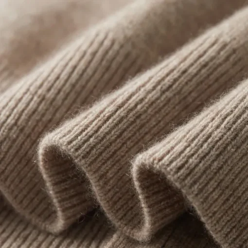 Men's 100% Merino Wool Zip Sweater Knit Zipper Solid Color Peter Pan Collar Knitwear Elegant Training Christmas Clothing Apparel Fall Winter Army Green Black S M L