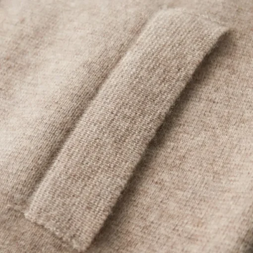 Men's 100% Merino Wool Zip Sweater Knit Zipper Solid Color Peter Pan Collar Knitwear Elegant Training Christmas Clothing Apparel Fall Winter Army Green Black S M L