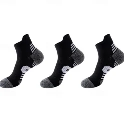 Men's 3 Pack Multi Packs Socks Ankle Socks Running Socks Casual Socks Black White Color Color Block Sports & Outdoor Casual Daily Basic Medium Spring Fall Fashion