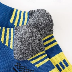 Men's 3 Pack Multi Packs Socks Ankle Socks Running Socks Casual Socks Black White Color Color Block Sports & Outdoor Casual Daily Basic Medium Spring Fall Fashion