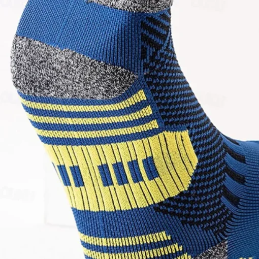 Men's 3 Pack Multi Packs Socks Ankle Socks Running Socks Casual Socks Black White Color Color Block Sports & Outdoor Casual Daily Basic Medium Spring Fall Fashion