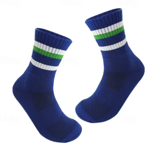 Men's 2 Pack Multi Packs Socks Crew Socks Running Socks Casual Socks Black White Color Rainbow Sports & Outdoor Daily Vacation Basic Medium Spring Fall Fashion Casual