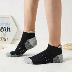 Men's 6 Pack Multi Packs Socks Ankle Socks Low Cut Socks Running Socks Casual Socks Black White Color Color Block Sports & Outdoor Casual Daily Basic Medium Spring Fall Fashion