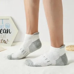 Men's 6 Pack Multi Packs Socks Ankle Socks Low Cut Socks Running Socks Casual Socks Black White Color Color Block Sports & Outdoor Casual Daily Basic Medium Spring Fall Fashion