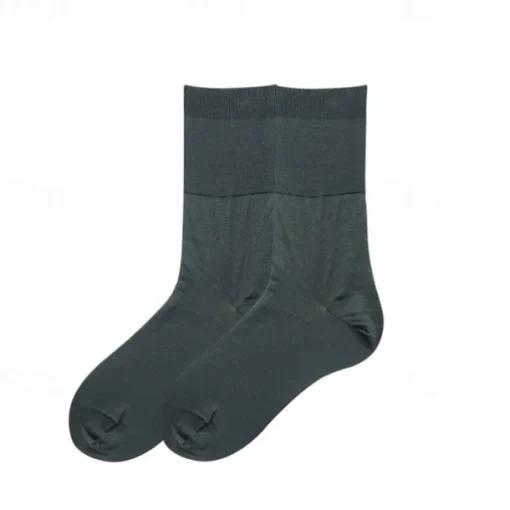 Men's 1 Pair Socks Black Navy Blue Color Plaid Plaid Checkered Geometry Formal Wedding Anniversary Thin Spring & Fall Knitwear Elegant