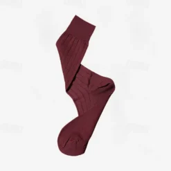 Men's 1 Pair Socks Black Red Color Solid Color Formal Wedding Anniversary Thin Spring & Fall Knitwear Elegant