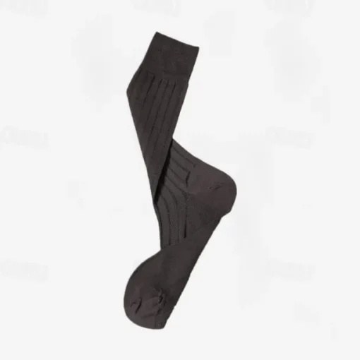 Men's 1 Pair Socks Black Red Color Solid Color Formal Wedding Anniversary Thin Spring & Fall Knitwear Elegant