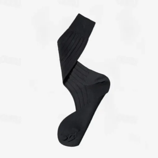 Men's 1 Pair Socks Black Red Color Solid Color Formal Wedding Anniversary Thin Spring & Fall Knitwear Elegant