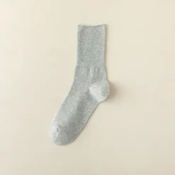 Men's 1 Pair Socks Black White Color Solid Color School Formal Vacation Medium All Seasons Daily Casual