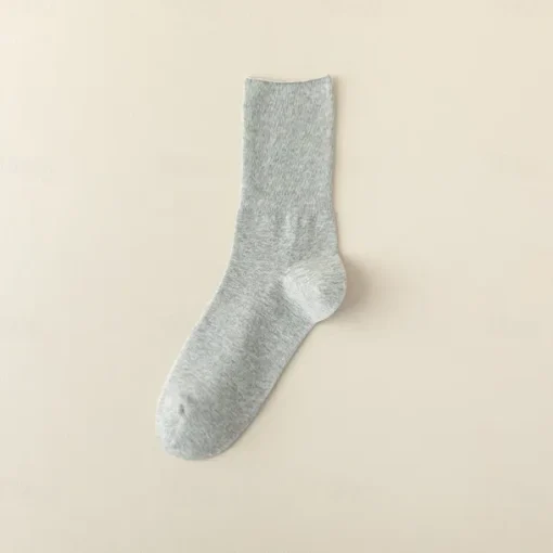 Men's 1 Pair Socks Black White Color Solid Color School Formal Vacation Medium All Seasons Daily Casual