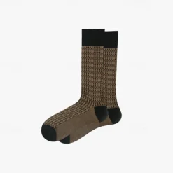 Men's 1 Pair Socks Blue Green Color Plaid Plaid Checkered Geometry Formal Wedding Anniversary Thin Spring & Fall Knitwear Elegant