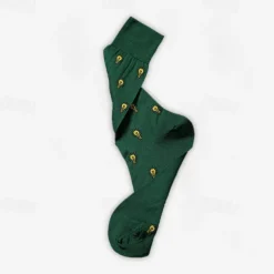 Men's 1 Pair Socks Red Blue Color Cartoon bulb Formal Wedding Anniversary Thin Spring & Fall Knitwear Elegant