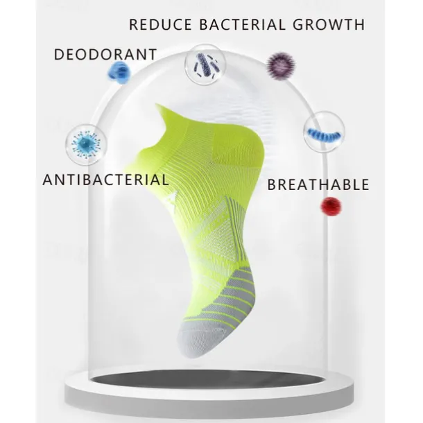 Men's 2 Pairs Ankle Socks Low Cut Socks Black White Color Running Socks Color Block Casual Daily Basic Medium Summer Spring Fall Breathable Stylish