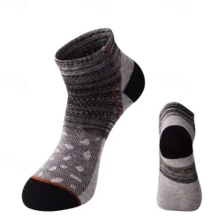 Men's 5 Pairs Ankle Socks Sneaker Socks Low Cut Socks Blue Light Grey Color Color Block Sports & Outdoor Casual Daily Medium Summer Stylish Classic
