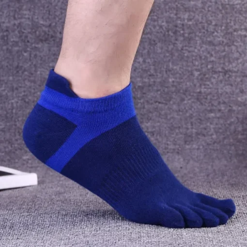 Men's 3 Pairs Ankle Socks Sport Socks / Athletic Socks Toe Socks Low Cut Socks Black Yellow Color Color Block Daily Wear Vacation Weekend Patchwork Medium Summer Spring & Fall Stylish Casual
