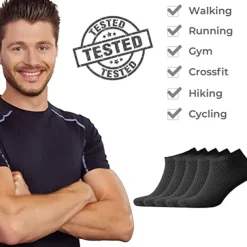 Men's 3 Pairs Crew Socks Low Cut Socks Black Light Grey Color Plain Casual Daily Basic Medium Summer Spring Fall Breathable