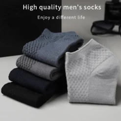 Men's 3 Pairs Crew Socks Low Cut Socks Black Light Grey Color Plain Casual Daily Basic Medium Summer Spring Fall Breathable