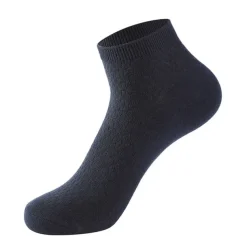 Men's 3 Pairs Crew Socks Low Cut Socks Black Light Grey Color Plain Casual Daily Basic Medium Summer Spring Fall Breathable