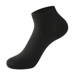 Men's 3 Pairs Crew Socks Low Cut Socks Black Light Grey Color Plain Casual Daily Basic Medium Summer Spring Fall Breathable