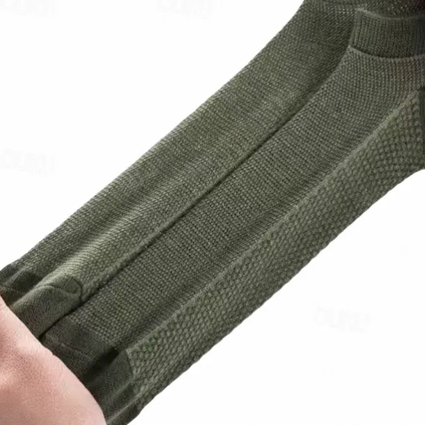 Men's 5 Pairs Multi Packs Socks Running Socks Casual Socks Black White Color Plain Sports & Outdoor Daily Vacation Basic Medium Spring Fall Fashion Casual