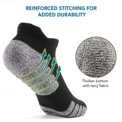 Men's 3 Pairs Multi Packs Socks Running Socks Casual Socks Black+White+Gray Black Color Color Block Vacation Sports & Outdoor Daily Basic Medium Fall Winter Fashion Casual