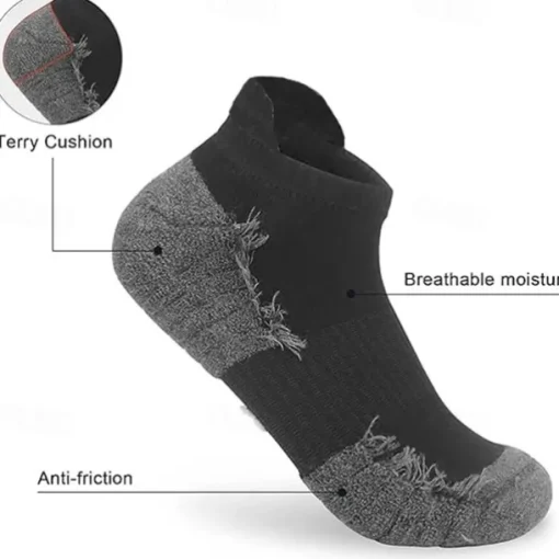 Men's 3 Pairs Multi Packs Socks Running Socks Casual Socks Black+White+Gray Black Color Color Block Vacation Sports & Outdoor Daily Basic Medium Fall Winter Fashion Casual