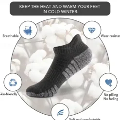 Men's 3 Pairs Multi Packs Socks Running Socks Casual Socks Black+White+Gray Black Color Color Block Vacation Sports & Outdoor Daily Basic Medium Fall Winter Fashion Casual