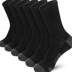 Men's 6 Pairs Multi Packs Socks Running Socks Casual Socks Black White Color Color Block Sports & Outdoor Daily Vacation Basic Medium Spring Fall Fashion Casual