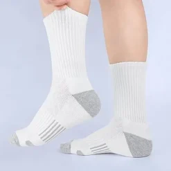 Men's 6 Pairs Multi Packs Socks Running Socks Casual Socks Black White Color Color Block Sports & Outdoor Daily Vacation Basic Medium Spring Fall Fashion Casual