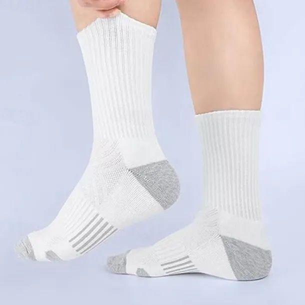 Men's 6 Pairs Multi Packs Socks Running Socks Casual Socks Black White Color Color Block Sports & Outdoor Daily Vacation Basic Medium Spring Fall Fashion Casual