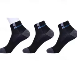 Men's 5 Pairs Multi Packs Socks Crew Socks Running Socks Casual Socks Black White Color Color Block Vacation Sports & Outdoor Daily Basic Medium Spring Fall Fashion Casual