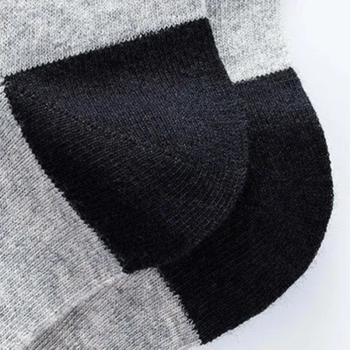 Men's 5 Pairs Multi Packs Socks Crew Socks Running Socks Casual Socks Black White Color Color Block Vacation Sports & Outdoor Daily Basic Medium Spring Fall Fashion Casual