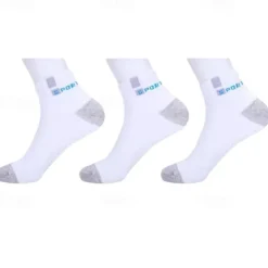 Men's 5 Pairs Multi Packs Socks Crew Socks Running Socks Casual Socks Black White Color Color Block Vacation Sports & Outdoor Daily Basic Medium Spring Fall Fashion Casual