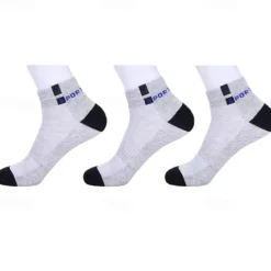 Men's 5 Pairs Multi Packs Socks Crew Socks Running Socks Casual Socks Black White Color Color Block Vacation Sports & Outdoor Daily Basic Medium Spring Fall Fashion Casual
