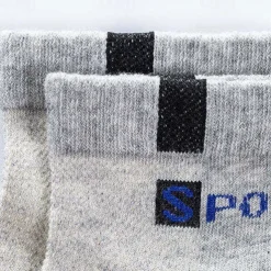 Men's 5 Pairs Multi Packs Socks Crew Socks Running Socks Casual Socks Black White Color Color Block Vacation Sports & Outdoor Daily Basic Medium Spring Fall Fashion Casual