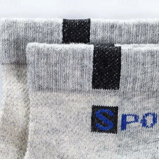 Men's 5 Pairs Multi Packs Socks Crew Socks Running Socks Casual Socks Black White Color Color Block Vacation Sports & Outdoor Daily Basic Medium Spring Fall Fashion Casual