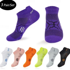 Men's 3 Pairs Multi Packs Socks Running Socks Casual Socks Black White Color Color Block Sports & Outdoor Daily Vacation Basic Medium Spring Fall Fashion Casual