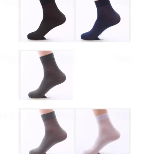 Men's 10 Pairs Multi Packs Socks Crew Socks Running Socks Casual Socks Blue Color Solid / Plain Color Vacation Sports & Outdoor Daily Basic Medium Spring Fall Fashion Casual