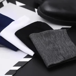 Men's 10 Pairs Multi Packs Socks Crew Socks Running Socks Casual Socks Blue Color Solid / Plain Color Vacation Sports & Outdoor Daily Basic Medium Spring Fall Fashion Casual