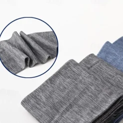 Men's 10 Pairs Multi Packs Socks Crew Socks Running Socks Casual Socks Blue Color Solid / Plain Color Vacation Sports & Outdoor Daily Basic Medium Spring Fall Fashion Casual