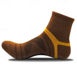 Men's 2 Pairs Multi Packs Socks Crew Socks Running Socks Casual Socks Black Blue Color Stripes Sports & Outdoor Daily Vacation Basic Medium Spring Fall Fashion Casual